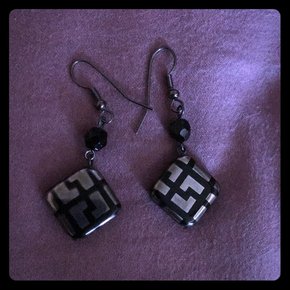 Black Dangle Earrings